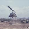 Huey Gunshiplanding at FOB 1