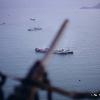 Danang Harbor from a Kingbee. 30 caliber air cooled machine gun in the foreground.